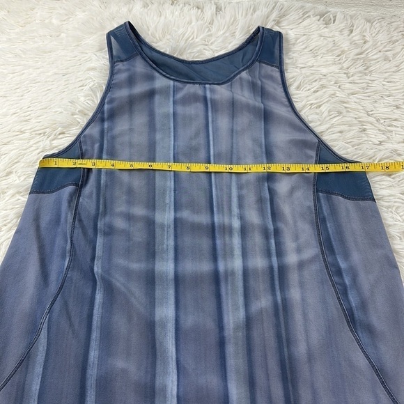 Lululemon Sculpt Tank Brushed Spray Dye White Code Blue - Picture 2 of 3